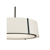 Fulton Drum Pendant 24'' Black