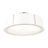 Fulton Drum Semi-Flush Mount 24'' Polished Nickel