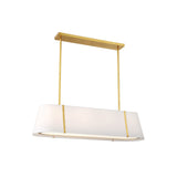 Fulton Linear Oval Chandelier 41.75'' Antique Gold