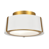 Fulton Semi Flush Mount 12'' Antique Gold