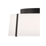 Fulton Semi Flush Mount 18'' Black