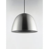 Fungo LED Pendant by ET2 - 16 Inch, Satin Nickel / Black
