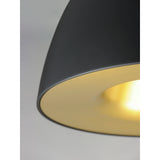 Fungo LED Pendant by ET2 - 24 Inch, Black / Satin Brass