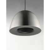 Fungo LED Pendant by ET2 - 24 Inch, Satin Nickel / Black