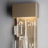 Fusion LED Wall Sconce Large detail in Soft Gold, by Hubbardton Forge