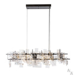 Fusion Linear Suspension 10 Light, shown in Ink, by Hubbardton Forge