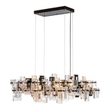 Fusion Linear Suspension 10 Light, shown in Ink, by Hubbardton Forge