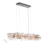 Fusion Linear Suspension 16 Light, shown in Dark Smoke, by Hubbardton Forge