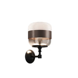 Futura Wall Light by Vistosi, Color: Smokey/Brown, Finish: Black, ,| Casa Di Luce Lighting