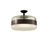 Futura Ceiling Light by Vistosi, Color: Amber/Antique Brass, Finish: Black, ,| Casa Di Luce Lighting