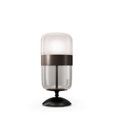 Futura Table Lamp by Vistosi, Size: Medium, Color: Smokey/Brown, Finish: Black, ,| Casa Di Luce Lighting