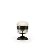 Futura Table Lamp by Vistosi, Size: Small, Color: Amber/Antique Brass, Finish: Black, ,| Casa Di Luce Lighting