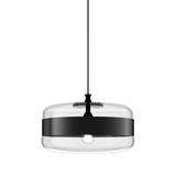 Futura SP G Pendant Light by Vistosi, Color: Crystal/Black, Finish: Black, ,| Casa Di Luce Lighting