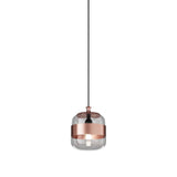 Futura SP P Pendant Light by Vistosi, Color: Crystal/Copper, Finish: Black, ,| Casa Di Luce Lighting