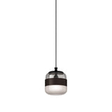Futura SP P Pendant Light by Vistosi, Color: Smokey/Brown, Finish: Black, ,| Casa Di Luce Lighting