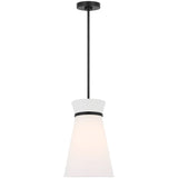 Fynn One Light Pendant Midnight Black By Generation Lighting