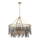 Gemma 32'' Modern Gold Chandelier by Crystorama