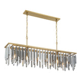 Gemma 52'' Modern Gold Linear Chandelier by Crystorama
