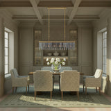 Gemma 52'' Modern Gold Linear Chandelier by Crystorama