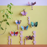 Gold Rim Butterfly Wall Art, styled in an interior
