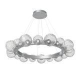 Gaia Radial Ring Chandelier Large Classic Silver Clear By Hammerton