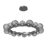 Gaia Radial Ring Chandelier Large Gunmetal Smoke By Hammerton