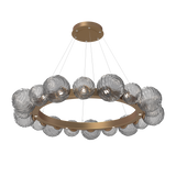 Gaia Radial Ring Chandelier Large Novel Brass Smoke By Hammerton