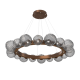 Gaia Radial Ring Chandelier Large Oil Rubbed Bronze Smoke By Hammerton