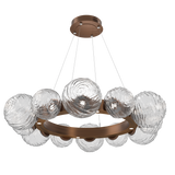 Gaia Radial Ring Chandelier Medium Oil Rubbed Bronze Clear By Hammerton