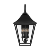 Galena Outdoor Lantern Large Textured Black By Visual Comfort Studio