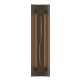 Gallery Cutout Wall Sconce in Bronze, Amber Glass by Hubbardton Forge