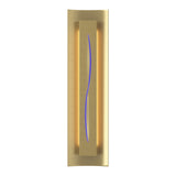 Gallery Cutout Wall Sconce in Modern Brass, Blue Glass by Hubbardton Forge
