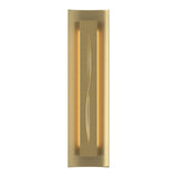 Gallery Cutout Wall Sconce in Modern Brass, Ivory Art Glass by Hubbardton Forge