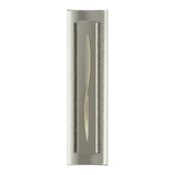 Gallery Cutout Wall Sconce in Sterling, Amber Glass by Hubbardton Forge