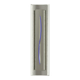Gallery Cutout Wall Sconce in Sterling, Blue Glass by Hubbardton Forge