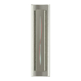 Gallery Cutout Wall Sconce in Sterling, Red Glass by Hubbardton Forge