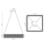 Neoness 4-Light Chandelier by Eurofase