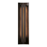 Gallery Wall Sconce, shown in Bronze, Amber Glass, by Hubbardton Forge