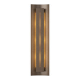 Gallery Wall Sconce in Bronze, Ivory Art Glass by Hubbardton Forge