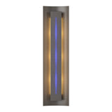 Gallery Wall Sconce in Dark Smoke, Blue Glass by Hubbardton Forge