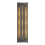 Gallery Wall Sconce in Natural Iron, Ivory Art Glass by Hubbardton Forge