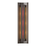 Gallery Wall Sconce in Oil Rubbed Bronze, Red Glass by Hubbardton Forge