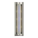Gallery Wall Sconce in Sterling, Blue Glass by Hubbardton Forge