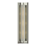 Gallery Wall Sconce in Sterling, Ivory Art Glass by Hubbardton Forge