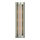 Gallery Wall Sconce in Sterling, Red Glass by Hubbardton Forge