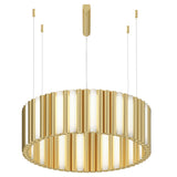 Gamma Chandelier Medium Satin Brass By CVL