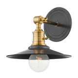 Garden City Disc Wall Sconce - Aged Brass with Old Bronze by Hudson Valley