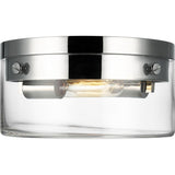 Garrett Flushmount — 11 3/8", Polished Nickel