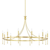 Gates Chandelier - 12-Light - Aged Brass by Hudson Valley