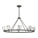 Gatsby 8-Light Chandelier in Dark Smoke by Hubbardton Forge